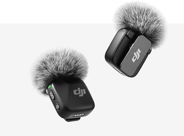 Kit microfon DJI Mic Mini 1 TX + 1 RX, gri